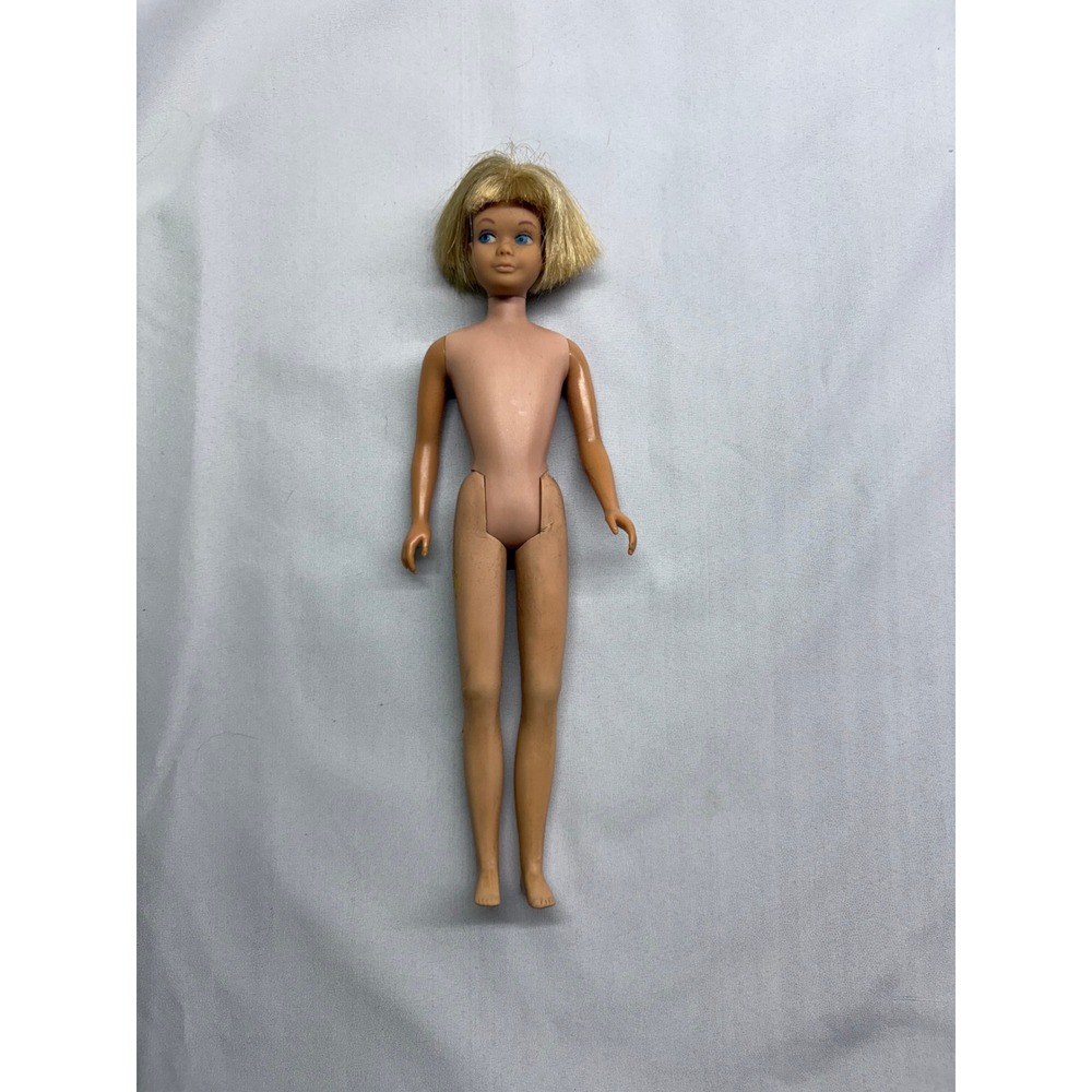 Mattel Skipper Doll Barbie Family 9.25in Blonde Blue Eyes Fair Vintage 1960s